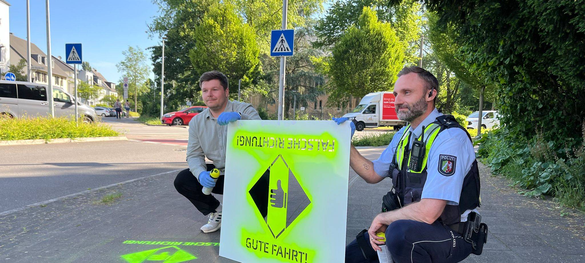 Polizei-Aktion für mehr Verkehrssicherheit in Leverkusen