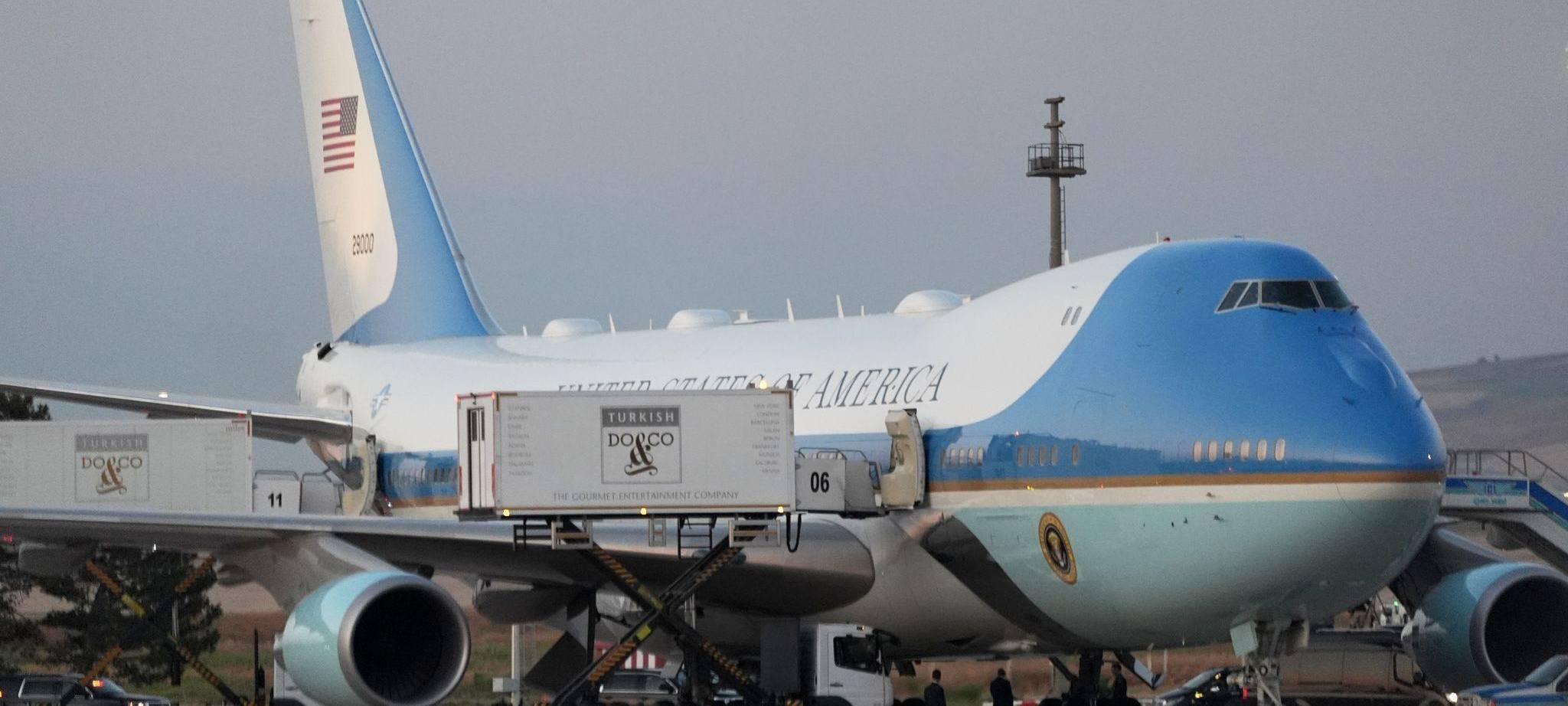 US-Präsident Trump in der Air Force One