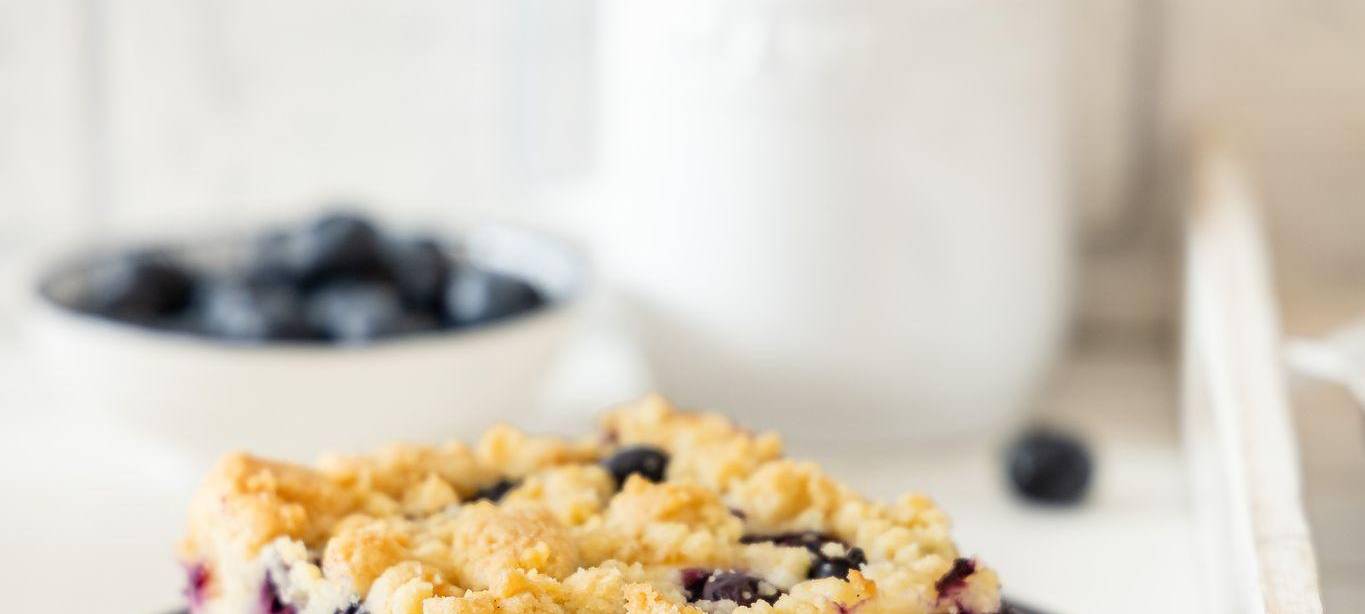 Käsekuchen mit Blaubeeren