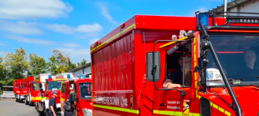 Leverkusener Feuerwehr in den Niederlanden im Einsatz
